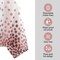 3 pack Rose Gold Dot Tablecloth Plastic Table Cover for Girl Women Birthday Party